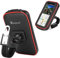 SUNSEATON Profesional Impermeable Moto Apoyo Caso, Rotación de 360 Grados Soporte Universal de Motocicleta (Rojo, L)