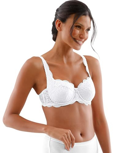 Susa Soutien-Gorge Magique Wiesn pour Femme, Blanc., 115A