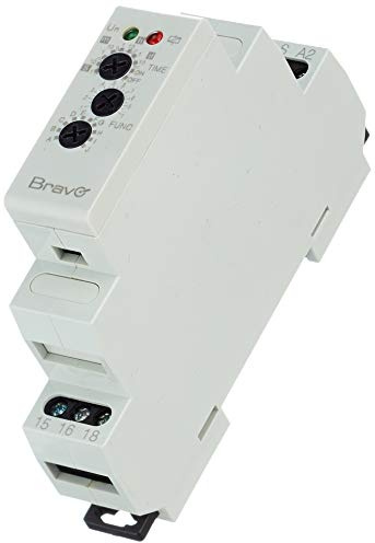 Bravo 93003221 Minuterie Multifonction pour Tableaux électriques DIN 12-240 V Blanc
