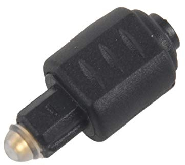 RETYLY Adattatore Audio Ottico Da 3,5 Mm Jack Femmina A Spina Maschio Toslink Digitale Per Amplificatore