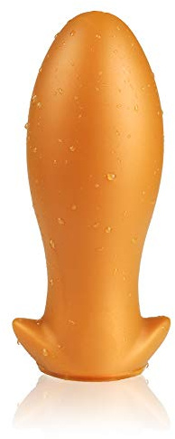 Roluck Dildo Plug anal puissant avec liquide de choc, plug culinaire en silicone souple, gode en forme d'œuf super doux pour anus Dilatateur Prostate Massager Jouet sexuel pour femmes hommes (XL)