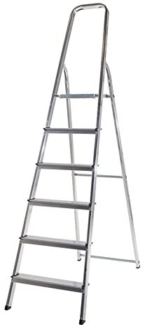 Escabeau Domestique Pliant 6 marches Selekta FrontAlu