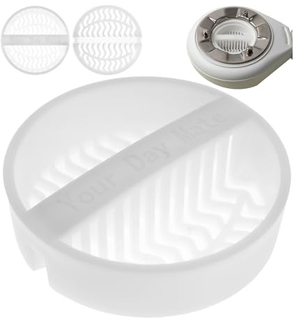 Haarsieb für Dusche, 1 Stück, Weiß, kompatibel mit Viega Tempoplex ab Baujahr 2006 bis Heute, Ersatz Tauchrohr Haarfänger Dusche für Modell 6961.96, 582 951, Haarfilter Siebeinsatz Duschablauf Siphon