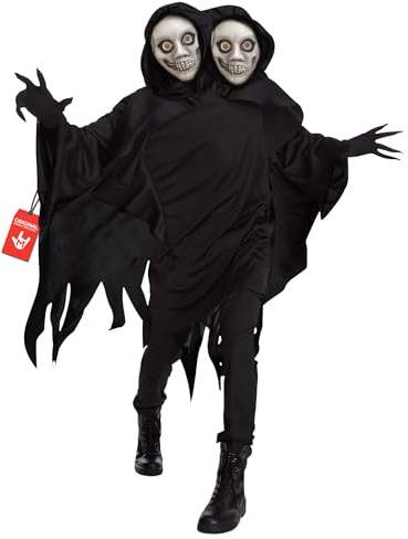 Morph Two Headed Ghoul Costume, Ghost Halloween Costumes Adult, Grim Reaper Costume, Halloween Costumes Men, X-Large