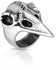 NKlaus Rabenschädel Bartperle - Venign 925 Sterling Silber Haarperle Herrenschmuck 2329