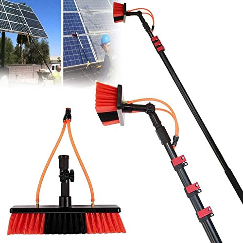Photovoltaic Cleaner Solar Photovoltaic Panel Reinigungs-Und Reinigungswerkzeuge,Erweiterte Teleskopstäbe,Photovoltaik-Kraftwerkskomponenten Und Geräte,7.2m/24FT