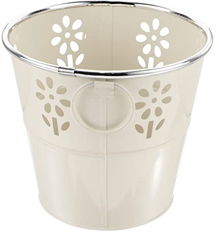 IWOWHERO Metall Blumeneimer Kleiner Blecheimer Für Blumenarrangements Rustikale Vase Blumentopf Aus Eisen Für Pflanzendekoration