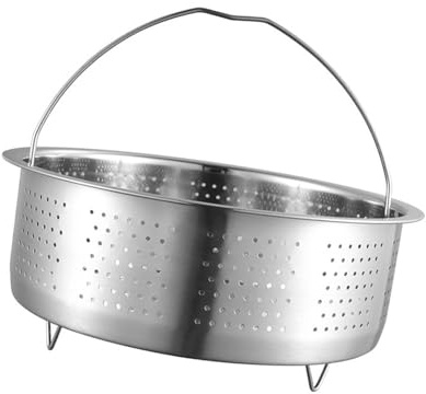 Vegetable Steamer Basket, Veggie Steaming Basket for Cooking, Stainless Steel Steamer Insert for Pot, 7.9 inch