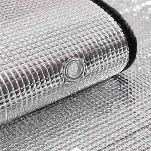 Aluminium Insulation Foil,Window film heat reflector,100% Blackout Window Cover,No Glue NO stick,Privacy Protection,for Sun Room/Rental Apartment/Office/Car Window/Skylight/Balcony(160x100cm/63x39.4in