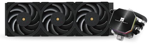 TR Frozen Edge 360 Black refroidisseur d'eau liquide pour CPU avec ventilateur PWM de 120mm, spécification de la rangée froide de 360 noir, AMD/AM4/AM5,Intel LGA1700/1150/1151/1200/2011