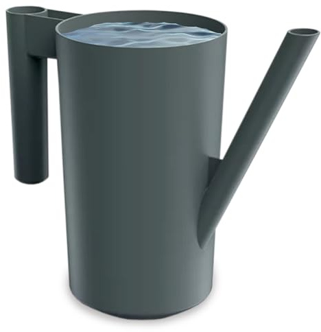 PECZEKO Gießkanne 2,0 Liter für Haus & Garten - aus robustem Kunststoff - giesskanne zur einfachen Bewässerung von Blumen, Pflanzen und zimmerpflanzen 1er-Set (1 Pack) Schwarz