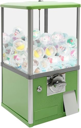 LYJYUJIE Distributeurs automatiques pour Entreprises, Machine Commerciale de Gomme à Bonbons, Distributeur Automatique de Capsules avec serrures pour Jouets à Capsules de 4,5 à 5,5 cm de diamètre ~/