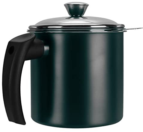 OFFSCH Serbatoio Filtro Barattolo Di Grasso Stoccaggio Grasso Olio Distributore Di Olio Filtro Antigrasso Barattolo D'olio Serbatoio Separatore Di Grassi Coppa Filtro Olio Green