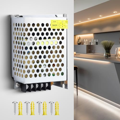 BRIMETI Transformador LED 12V 36W 3A Fuente Alimentacion 110/220V AC a 12V DC Adaptador Bajo Voltaje Constante Alimentación Driver Interior Transformador para Tiras Lámpara LED