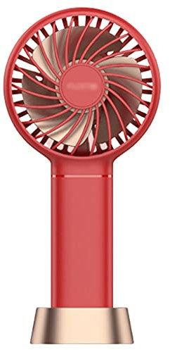 Potente mini ventilador, ventilador de mano/escritorio/cuello (3 en 1), ventilador pequeño USB, ajustable de 3 velocidades, ventilador de refrigeración portátil para el hogar, al aire libre, escuela