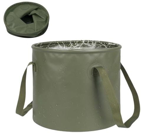 ZHYUAN 20L Cubo Plegable para Exteriores,Cubo Plegable para Pesca,Cuboplegablede Camping,cuboplegablede20 l,CuboPlegablePlegable,CuboPlegablePortátil,Cubo De Agua Plegable,CuboPlegable