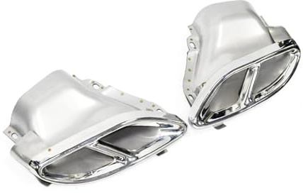 Auspuffblenden Für Benz Für C-Klasse Endrohr W205 C180 C200 C60 C300 Endrohr Upgrade Für C43 Schalldämpfer Spitze Auspuff System 2014-2021 Endrohrblende(Style style 1)