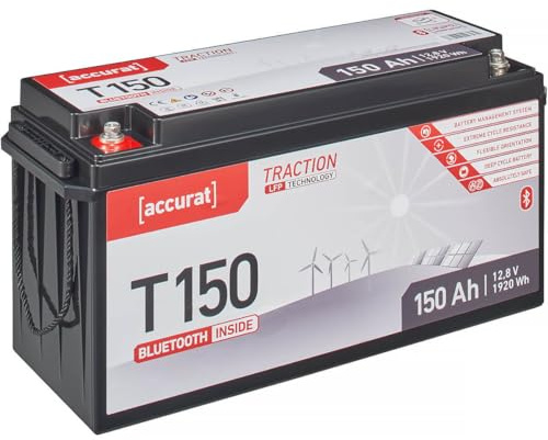 Accurat Traction T150 LFP BT 12V Lithium Batterie 150Ah LiFePO4