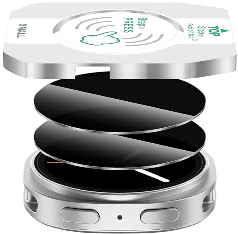 Diruite 2 stycken Lens Cover för Samsung Galaxy Watch 8 40mm Camera Lens Siktsskydd Tempered Glass Screen Protector,Transparens(Siktsskydd),40mm