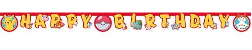 Pokemon Happy Birthday Die-Cut Paper Banner