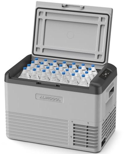 Alpicool 37L Portátil Coche Frigoríficos, Nuevo 2026 de CL40 Nevera Portátil Eléctrica 12/24V DC 100~240 Voltios AC, Refrigerador de Coche para Camping, Hogar, Viajes, Automóvil, 20°C a -20°C, Gris | 12V/24V DC y 100-240V CA para coches, autocaravanas, caravanas y uso doméstico, de -20°C a 20°C