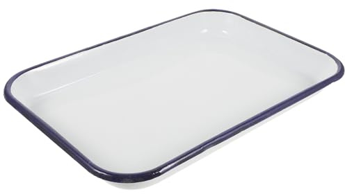NULYLU Fuente Rectangular Esmaltada para Horno Antiadherente Resistente al Desgaste para Repostería y Cocina Profesional
