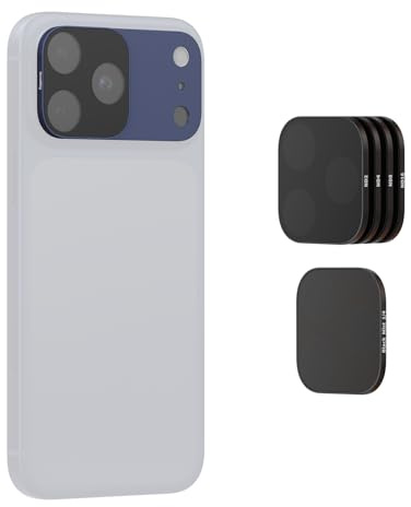 SMALLRIG Square ND & Black Mist Filter Kit für iPhone 17 Pro Max, Magnetische Objektivfilter mit Basishalterung, Black Mist Diffusion 1/4 Filter/ND2/ND4/ND8/ND16/ND32, 6er-Pack, Blau – 6076