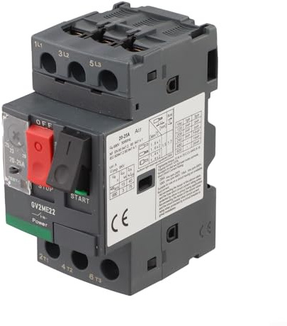 GV2ME - Avviatore motore, interruttore magnetico termico per protezione da sovraccarico e cortocircuito, 0,37-15 kW, 50/60 Hz (GV2ME22C 20-25A)