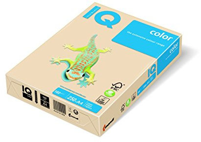 IQ 129969 multifunktionspapper, A4, 160 g, krämfärgad, 250 ark