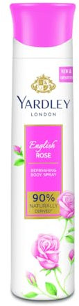 Yardley English Rose Body 150ml 5 Oz Refreshing Body Spray