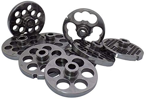 REBER PIASTRA TRAFILA PIASTRA TC. 22 D. 10 INOX ACCIAIO INOX 18/32 per tritacarne elettrico n.22 diametro fori:10 millimetri