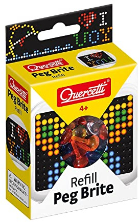 Quercetti - Refill 180 Peg Brite, Stecker Refill