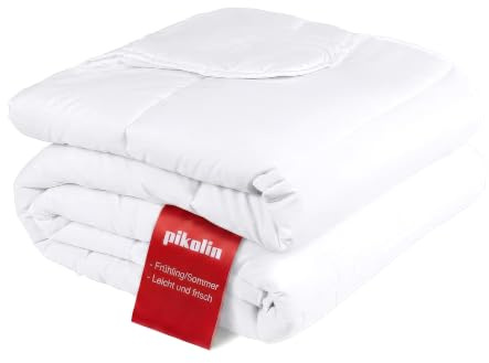 Pikolin Home - Edredón Verano Cama 160, Relleno Nórdico 250x220 cm, Fibra 150 gr Antiácaros, Transpirable, Ligero y Suave