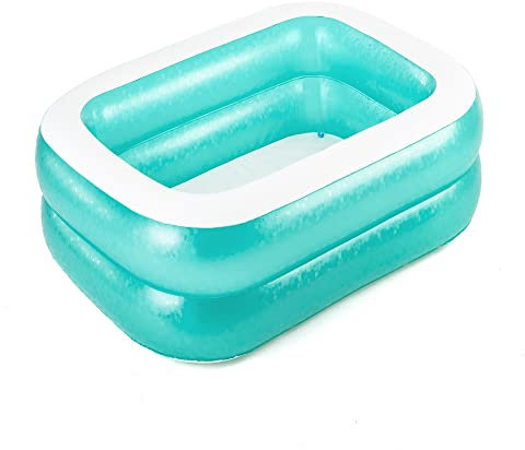 Bestway 54005 Piscine Gonflable familiale translucide 200x146x48 cm- Vert