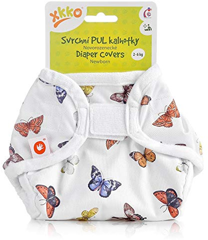 XKKO - Überhose (PUL) - Newborn (2-4 kg) - Schmetterlinge