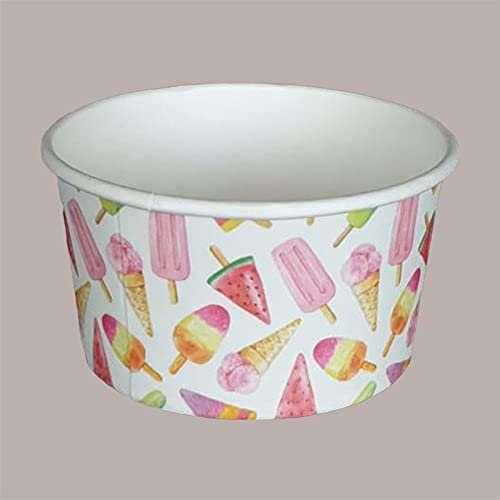 Lucgel Madeleine Eisbecher aus Polyvinylpapier (90 cc) - 285 Stück -
