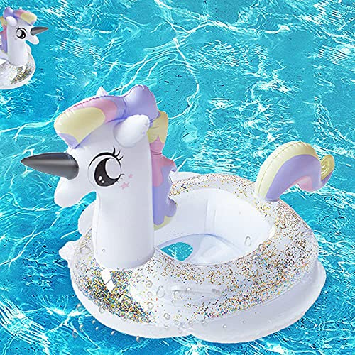 CICITOYWO Toddler Pool Floats, Kids Inflatable Float Raft with Handle, Water Swim Beach Floaties Toys Party Supplies, Baby Swimming Ring for 8-48months Kid