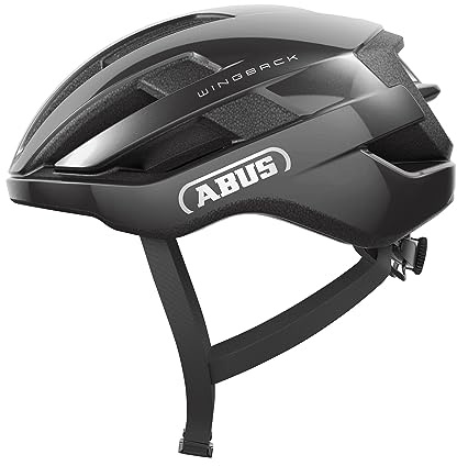 Abus WingBack - Casco da Strada per la Guida Sportiva nella Vita di Tutti i Giorni e nel Tempo Libero - per Adulti e Ragazzi, Dunkelgrau (titan), M (54-58 cm)