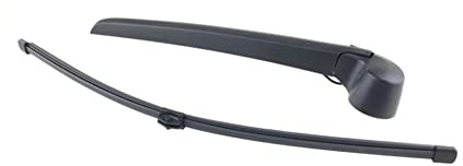 Riloer 1 limpiaparabrisas trasero + brazo de limpiaparabrisas compatible con AUDi Q3 2015-2018, número de pieza 8U09554071P9, 8K9955425, 98850-C5100, 98811-3W100, 1510097