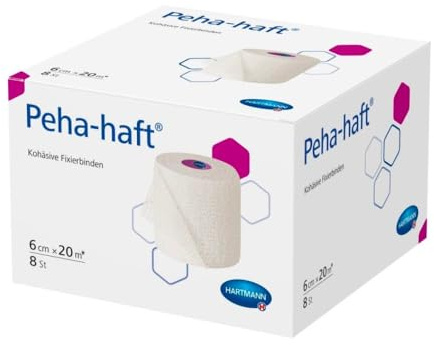 Hartmann Peha-haft® latexfrei Fixierbinde 6cm x 20m - 8 Stk. | Packung (8 Stück)