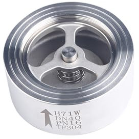 1PCS 1/2 3/4 1 2 304 Edelstahl-Wafer-Rückschlagventil H71W-16P DN15/DN20/DN25/DN32/DN40/DN50 Hebetyp (Size : 3)