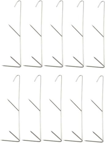 ok4y Räucherhaken Forelle Edelstahl 10 Stück Doppelspitz Krallen 15 cm 3 mm Ø räuchern von Fisch Fleisch Käse Wurst