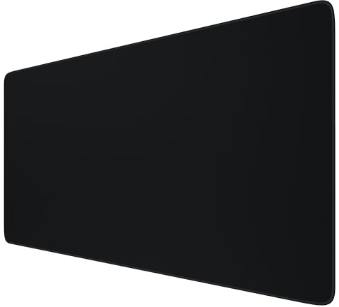 TITANWOLF - Grande Tappetino Mouse da Gioco con logo a sinistra - XXL Oversize Mousepad - Dimensione 1000 x 500 mm - XXL Formato Oversize da scrivania e Tavolo - per Mouse e Tastiera – Nero