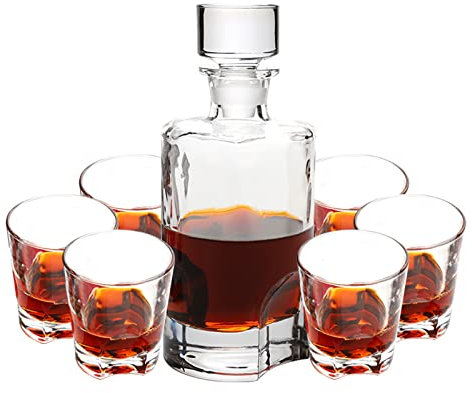 YOtat Vaso De Vino, Vaso De Whisky, Botella De Brandy Creativa, Juego De Vasos Creativos para El Hogar, Herramientas De Cocina, Juego De 7 Piezas