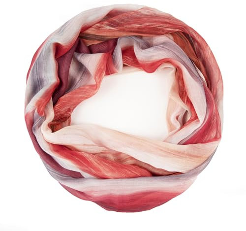 Gloop Loop Schlauchschal für Damen Schal Tuch seidig-luftig leicht mit buntem Muster Print