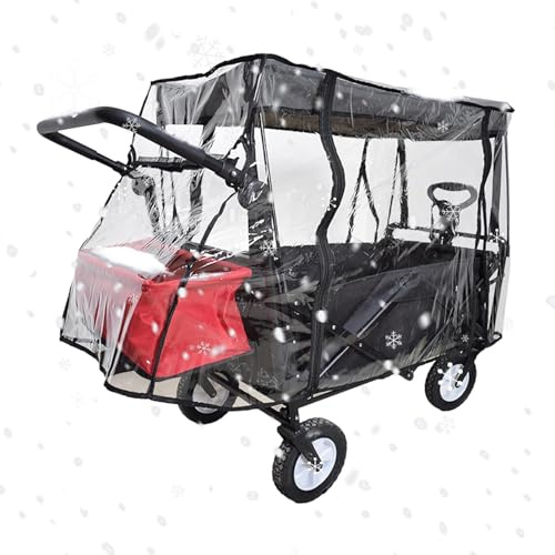 Regenschutz für Trolleys Regenschutz Regenschutz für Bollerwagen | Regenschutz für Faltwagen | Regenschutz für tragbaren Bollerwagen | Faltbarer Regenschutz für Gartenwagen und Camp | Regenschutz für Faltwagen | Regenschutz für tragbaren Bollerwagen | Faltbarer Regenschutz für Gartenwagen und Camp