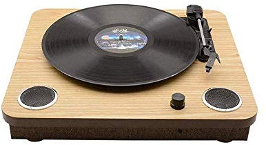 MOKLYF Record Players, Music Box Record Player Turntable,Built in Speakers,3-Speed Turntable Vintage Style Record Player(
