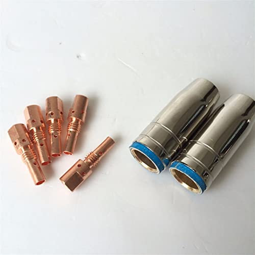 Schweißbrenner MB25 25AK Düsenspitzenhalter-Set, 7-teilig, für MIG Mag Schweißbrenner, Verbrauchsmaterialien, MIG-Schweißgerät, 145.0076, 145.0124, 145.0042, Brenner-Kit (15 mm, 145.0076)