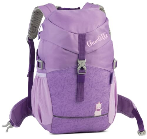 minimutz Wander-Rucksack Kinder | Kinderrucksack Outdoor mit Name | Personalisierter Rucksack Mädchen Jungen mit Tier Motiv | Reise-Rucksack recycelt ab 3 Jahren