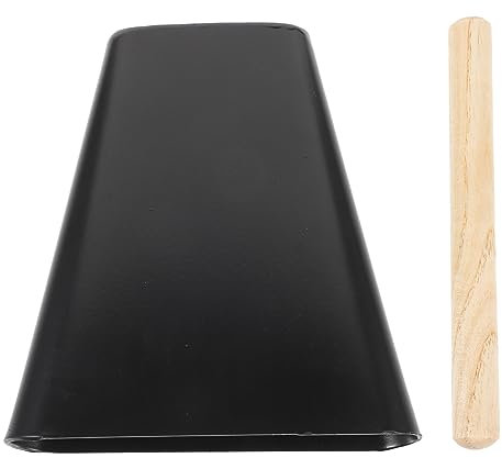 TOYANDONA Cencerro De Percusión Metálico Negro Fuerte Accesorio para Batería Adultos Educación Temprana y